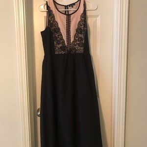 Black and Cream Maxi dress